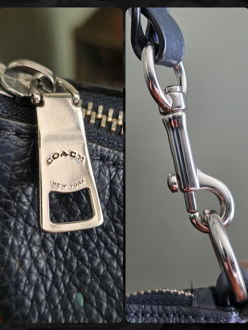 Coach 91022 Mini Abby Duffle Rose Bouquet Print Navy Leather Crossbody Bag - Picture 6 of 16